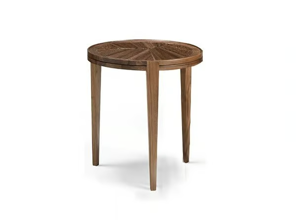 LEONARDO L1030N - Round walnut coffee table _ Arte Brotto